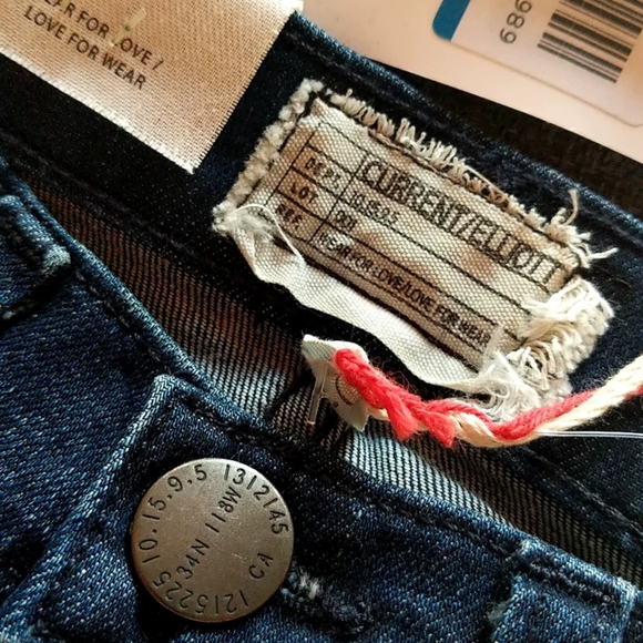 NWT Current/Eliott The High Waist Stiletto Skinny Jeans Size 23 - Picture 6 of 12